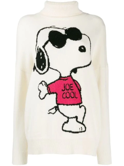 Shop Chinti & Parker Joe Cool Printed Jumper In White
