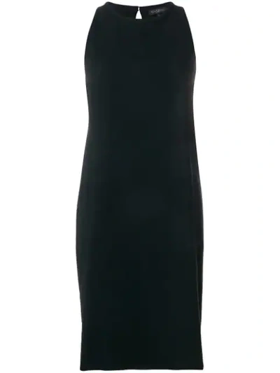 Shop Antonelli Square Back Cutout Sleeveless Dress In Black