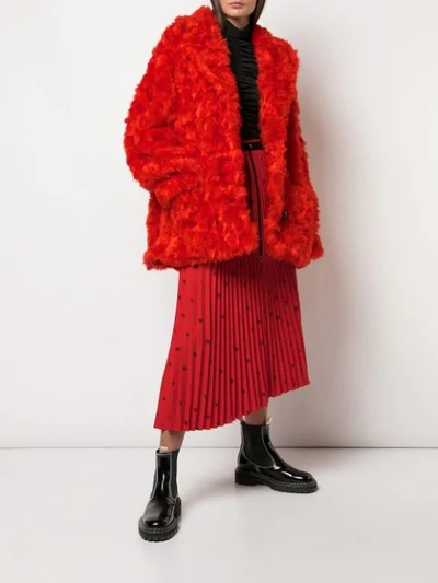 Shop Proenza Schouler Faux-fur Coat In Pink