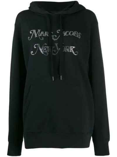 Shop Marc Jacobs Logo Hoodie In Black
