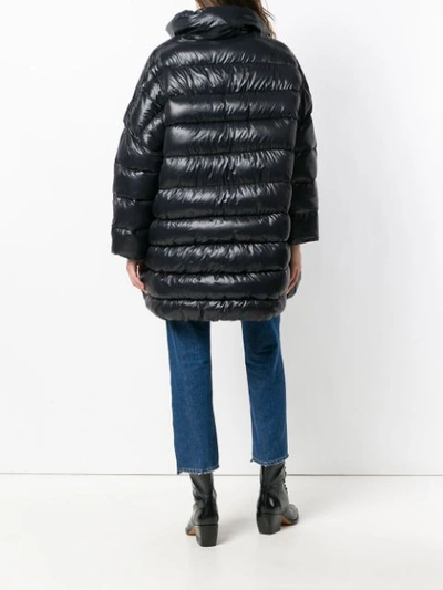 Shop Hache Oversized Puffer Coat - Black
