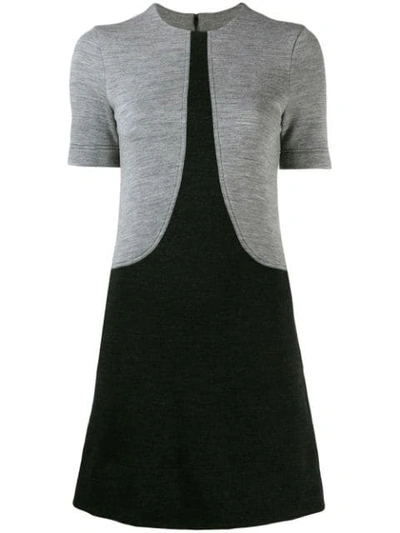 Shop Givenchy Two-tone T-shirt Dress In Black