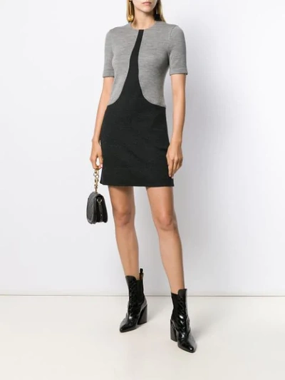 Shop Givenchy Two-tone T-shirt Dress In Black