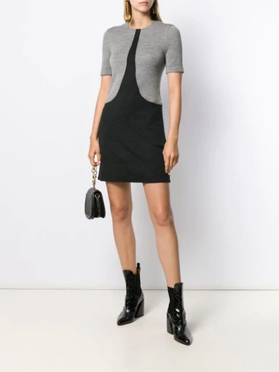Givenchy Two-tone T-shirt Dress In Black