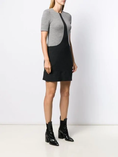 Shop Givenchy Two-tone T-shirt Dress In Black