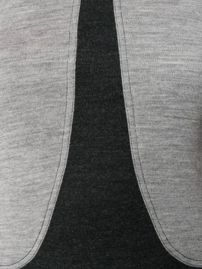 Givenchy Two-tone T-shirt Dress In Black