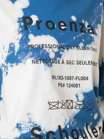 Shop Proenza Schouler Pswl Bleach Splatter T-shirt In White