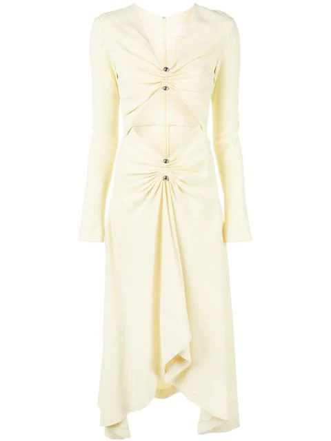 dion lee yellow dress