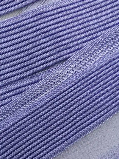 Shop Balmain Bodycon-kleid Mit Sheer-effekt In Purple