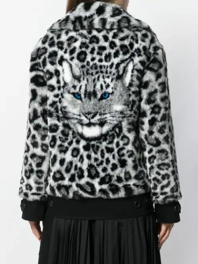 Shop Alberta Ferretti Leopard Print Jacket In Black