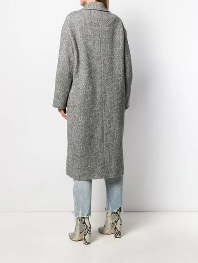 Shop Isabel Marant Étoile Doppelreihiger Mantel In 02gy  Grey 