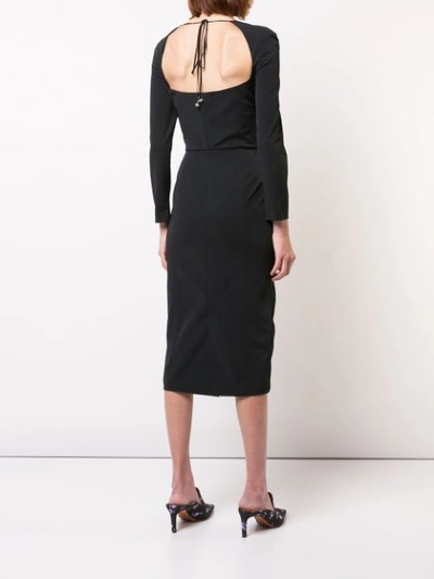 Shop Altuzarra 'colonia' Dress In Black