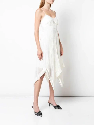 Shop Zimmermann Asymmetric Midi Dress In White