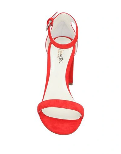 Shop Deimille Sandals In Red