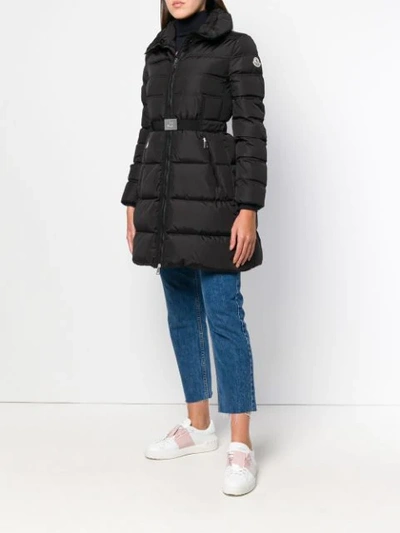 Shop Moncler Accenteur Coat In Black