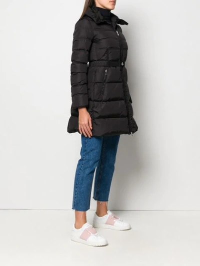 Shop Moncler Accenteur Coat In Black