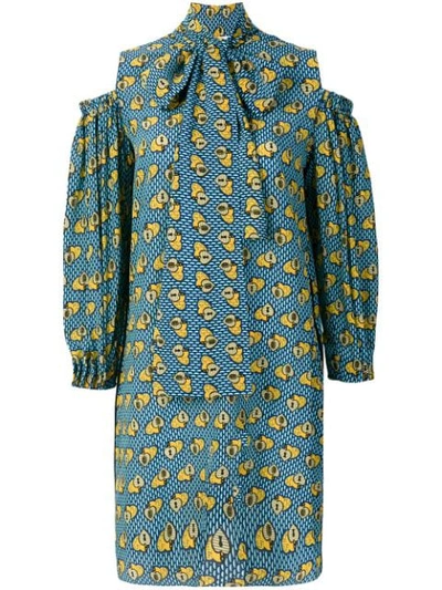 Shop Fendi Heart Print Cold In Blue