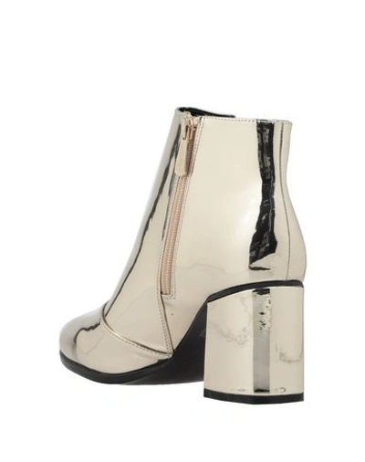 Shop Armani Exchange Ankle Boot In Platinum