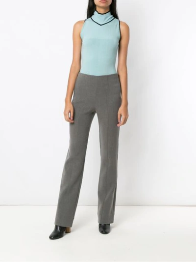 Shop Alcaçuz Camila Flared Trousers - Grey