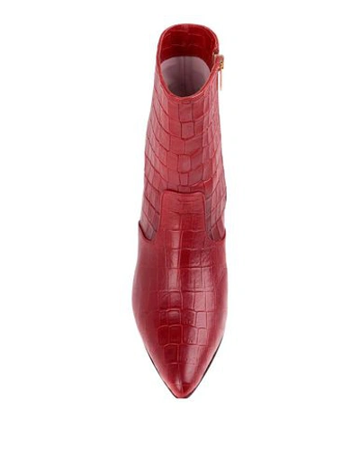 Shop Essentiel Antwerp Ankle Boots In Red