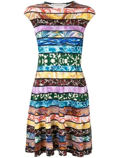 Shop Mary Katrantzou Colour-block Mini Dress In Multicolour