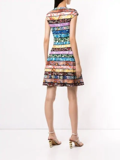 Shop Mary Katrantzou Colour-block Mini Dress In Multicolour