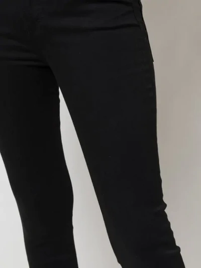 Shop Veronica Beard Skinny-jeans Mit Seitlichen Schlitzen In Black