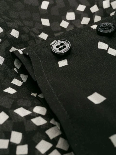 Shop Giambattista Valli Printed Long-sleeved Blouse In Black