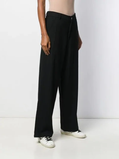 Shop Barena Venezia High-waisted Trousers In Black