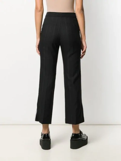 Shop Stella Mccartney Cropped Tailored Trousers In Black