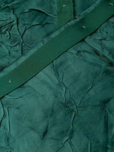 Shop N°21 Crinkled Effect Pencil Skirt In Green
