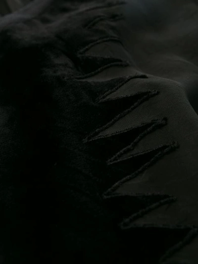 LOEWE VELVET PATCH LONG DRESS - 黑色