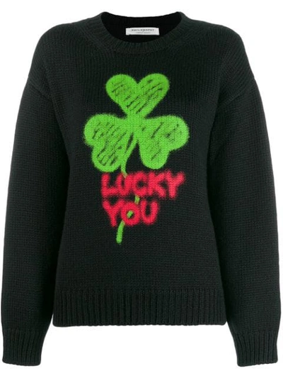 Shop Philosophy Di Lorenzo Serafini Lucky You Sweater In Black