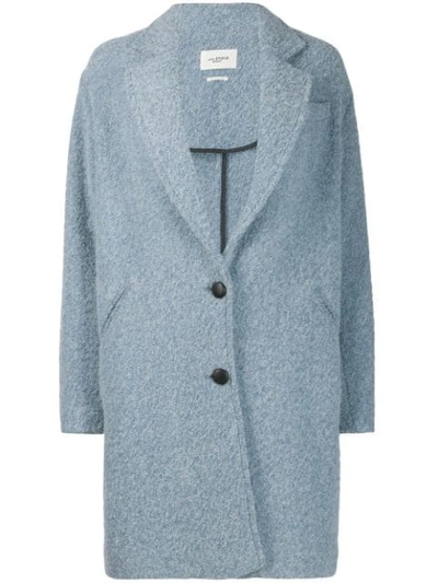Shop Isabel Marant Étoile Dante Coat In Blue