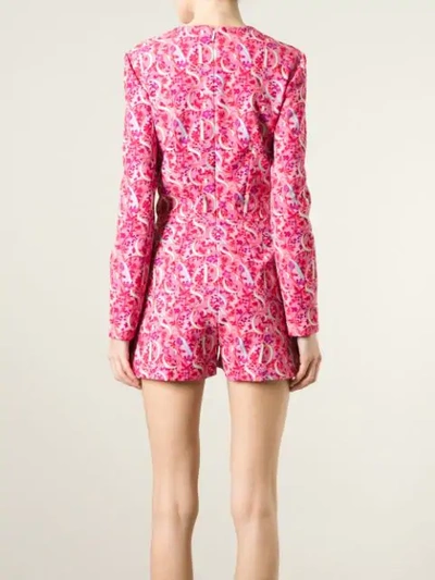 Shop Mary Katrantzou 'calligraphy' Play Suit In Pink