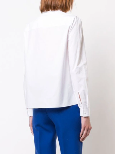 Shop Delpozo Button Down Shirt - White