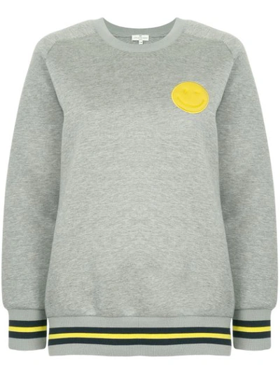 Shop Anya Hindmarch Chubby Wink Sweatshirt In Grey
