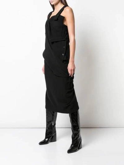 Shop Y's Asymmetric Neckline Playsuit In Black