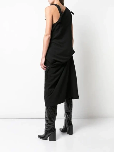 Shop Y's Asymmetric Neckline Playsuit In Black