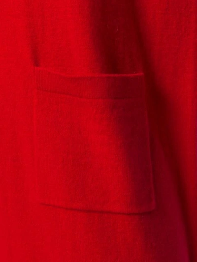 ALLUDE FINE KNIT SWEATER DRESS - 红色