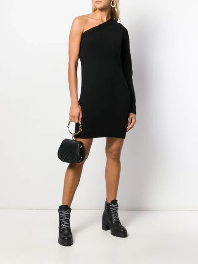 Shop Federica Tosi One Shoulder Dress In Black