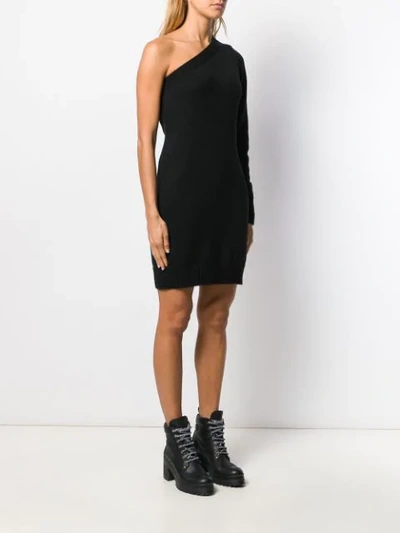 Shop Federica Tosi One Shoulder Dress In Black