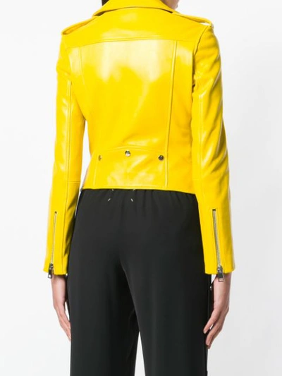 Shop Manokhi Biker Jacket - Yellow