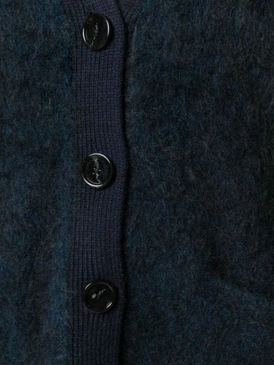 Shop Acne Studios Rives Mohair Cardigan In Blue