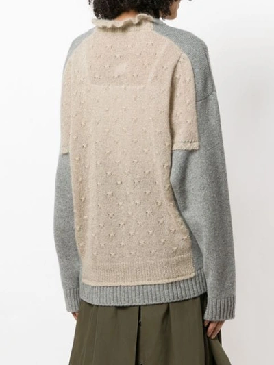 Shop Jw Anderson Trompe L'oeil Knit Jumper In Brown