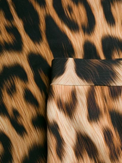 Shop Roberto Cavalli Leopard Print Leggings In Brown
