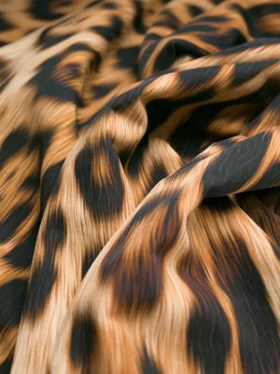 Shop Roberto Cavalli Leopard Print Leggings In Brown