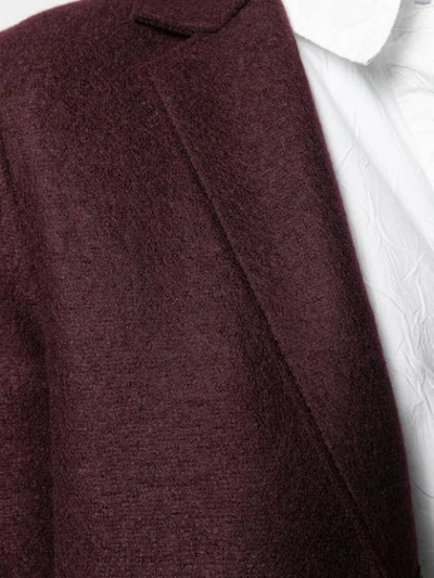 Shop Harrys Of London Single-breasted Narrow-lapels Coat In Red