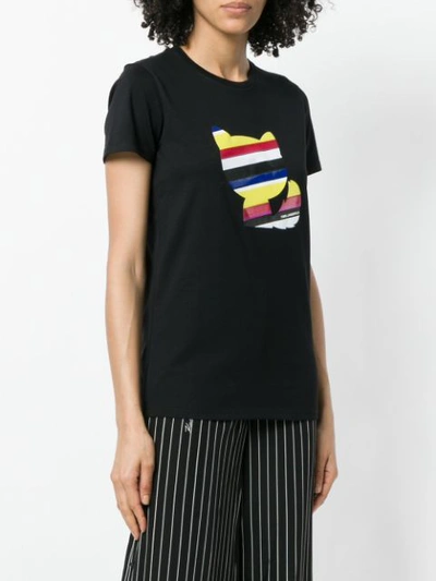 Shop Karl Lagerfeld Choupette T-shirt - Black