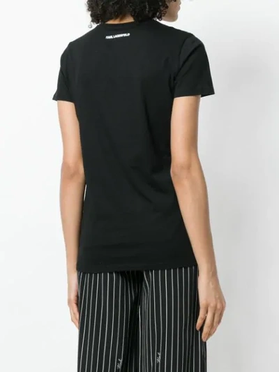 Shop Karl Lagerfeld Choupette T-shirt - Black